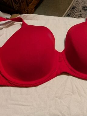 Ambrielle Sz 40dd Red T-Shirt Bra